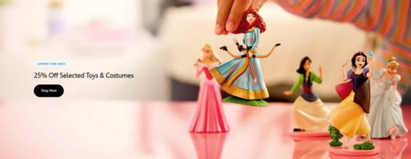 Catálogo Disney Store em Matosinhos | 25% Off Selected Toys & Costumes | 2026-04-08T00:00:00.000Z - 2026-04-22T00:00:00.000Z