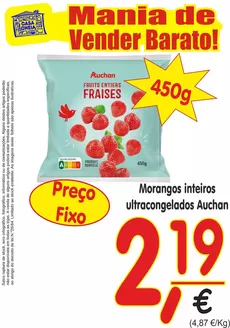 Catálogo Casa Cheia | Morangos inteiros ultracongelados Auchan | 2026-04-08T00:00:00.000Z - 2026-04-22T00:00:00.000Z