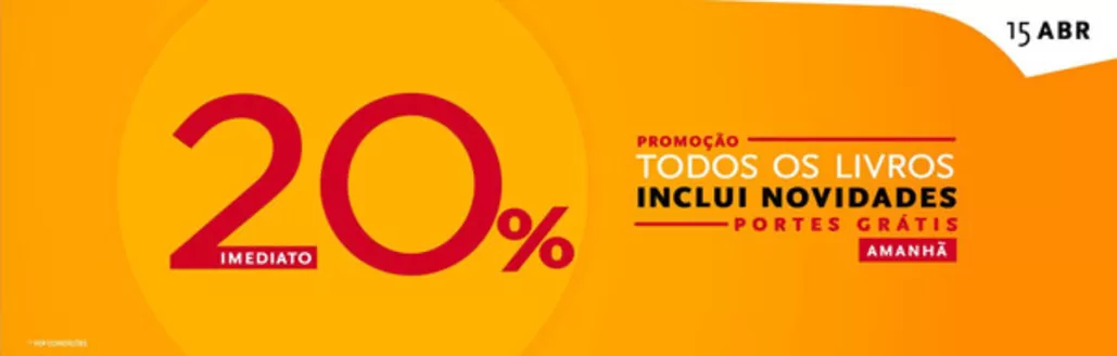 Catálogo Almedina em Fátima | 20%  | 2026-04-14T00:00:00.000Z - 2026-04-15T00:00:00.000Z